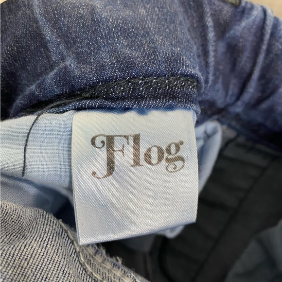 Bevy Flog Amanda Jeans Wide Leg Pull On Size 24 - Picture 10 of 11